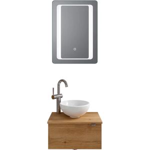 SAPHIR Modell 6915 Badmöbel-Set - Braun, links, LED SAPHIR Modell 6915 Badmöbel-Set - Braun, links, LED