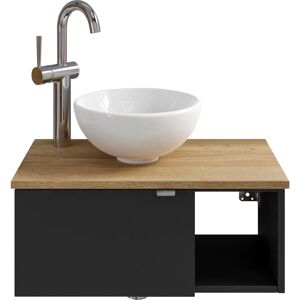 SAPHIR 6915 Waschbecken mit Unterschrank - Keramik, Wandmontage, 61cm SAPHIR 6915 Waschbecken mit Unterschrank - Keramik, Wandmontage, 61cm