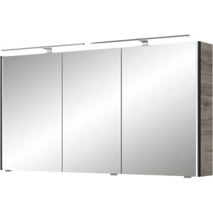 SAPHIR Modell 7045 Badezimmer-Spiegelschrank - Halifax Eiche quer Nachbildung - 3 Türen SAPHIR Modell 7045 Badezimmer-Spiegelschrank - Halifax Eiche quer Nachbildung - 3 Türen