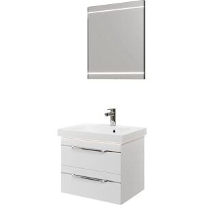 SAPHIR Balto Badezimmermöbel-Set - Weiß Hochglanz mit Chrome SAPHIR Balto Badezimmermöbel-Set - Weiß Hochglanz mit Chrome