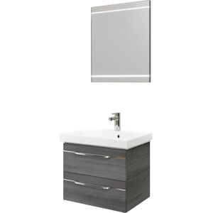 SAPHIR Balto Mineralmarmor Badezimmer-Set - Hochwertig, LED-Spiegel, Soft-Close SAPHIR Balto Mineralmarmor Badezimmer-Set - Hochwertig, LED-Spiegel, Soft-Close