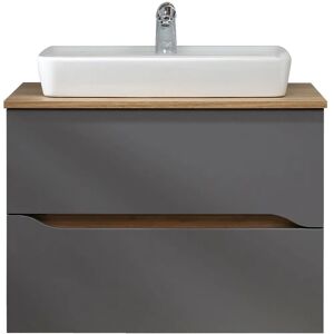 SAPHIR Quickset 2-teiliges Badezimmermöbel-Set - Keramik-Waschtisch & LED-Spiegel SAPHIR Quickset 2-teiliges Badezimmermöbel-Set - Keramik-Waschtisch & LED-Spiegel