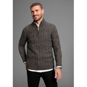 DELMAO Herren Kabelstrick-Pullover - Lässig DELMAO Herren Kabelstrick-Pullover - Lässig