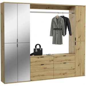 INOSIGN Trondheim Garderoben-Set - Artisan Eiche nb - Spiegelglas - 212cm INOSIGN Trondheim Garderoben-Set - Artisan Eiche nb - Spiegelglas - 212cm