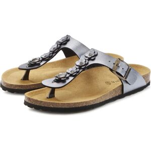 LASCANA Modell 38 Metallic Slip-On Sandalen - Sandalen LASCANA Modell 38 Metallic Slip-On Sandalen - Sandalen
