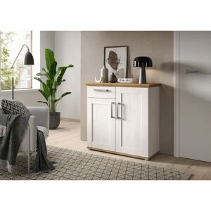 HOME AFFAIRE Cosenza - Weiß Sideboard - 2 Türen 1 Schubkasten - 95cm HOME AFFAIRE Cosenza - Weiß Sideboard - 2 Türen 1 Schubkasten - 95cm