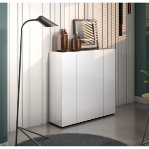 INOSIGN RUMBA Weiß Hochglanz + Eiche Schuhschrank - Schuhschrank INOSIGN RUMBA Weiß Hochglanz + Eiche Schuhschrank - Schuhschrank