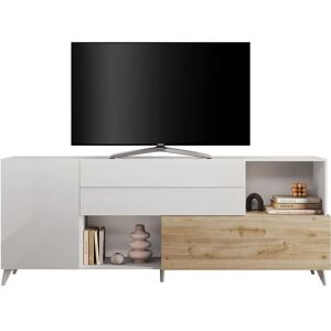 INOSIGN Monaco 241cm Weiß Hochglanz Eiche Anrichte INOSIGN Monaco 241cm Weiß Hochglanz Eiche Anrichte