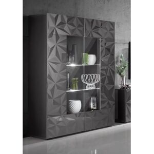 INOSIGN Prisma Vitrine - Anthrazit Hochglanz - 166cm INOSIGN Prisma Vitrine - Anthrazit Hochglanz - 166cm