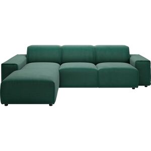 Andas Grünes Nordic Sofa - Wellenunterfederung, Microfaser, Linke Recamiere - Sofa Andas Grünes Nordic Sofa - Wellenunterfederung, Microfaser, Linke Recamiere - Sofa