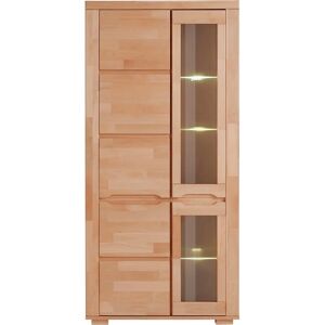 HOME AFFAIRE Denis Beigefarbene Holzvitrine - Vitrine HOME AFFAIRE Denis Beigefarbene Holzvitrine - Vitrine