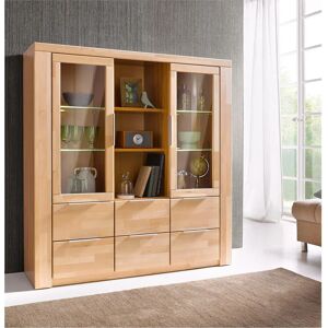 HOME AFFAIRE Zara Beigefarbener Highboard - Stauraummöbel HOME AFFAIRE Zara Beigefarbener Highboard - Stauraummöbel