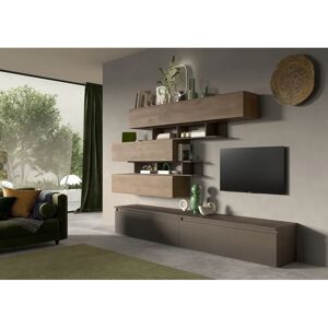 INOSIGN Infinity Wohnwand - Modernes italienisches Design, 8-tlg., Braun INOSIGN Infinity Wohnwand - Modernes italienisches Design, 8-tlg., Braun
