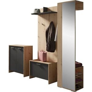 INOSIGN Ben Garderoben-Set - Modern, Grau Mehrfarbig INOSIGN Ben Garderoben-Set - Modern, Grau Mehrfarbig