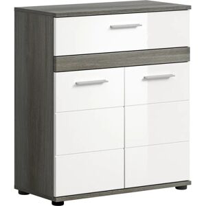 WELLTIME Lucca Midischrank - Türen, Schublade, Einlegeboden - Badmöbel WELLTIME Lucca Midischrank - Türen, Schublade, Einlegeboden - Badmöbel