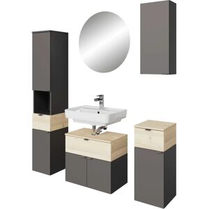 SAPHIR Quickset 394 - Badmöbel-Set grau SAPHIR Quickset 394 - Badmöbel-Set grau