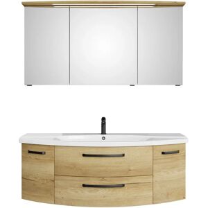 SAPHIR 4010 Badezimmer-Set - Keramik-Waschtisch mit LED-Spiegelschrank SAPHIR 4010 Badezimmer-Set - Keramik-Waschtisch mit LED-Spiegelschrank