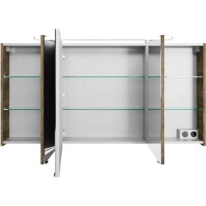SAPHIR Serie 4010 Badezimmer-Spiegelschrank - Eiche Ribbeck quer Nachbildung SAPHIR Serie 4010 Badezimmer-Spiegelschrank - Eiche Ribbeck quer Nachbildung
