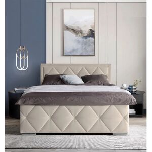 Leonique Alfie beige Boxbett mit Stauraum - Box bed Leonique Alfie beige Boxbett mit Stauraum - Box bed