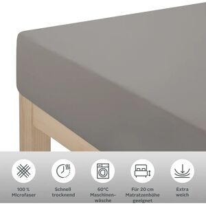 MyHome - Desner - grau - 180x200 cm - Fitted Sheet MyHome - Desner - grau - 180x200 cm - Fitted Sheet