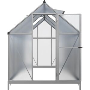 KONIFERA Silber Gewächshaus - 182x243cm mit Fundamentrahmen KONIFERA Silber Gewächshaus - 182x243cm mit Fundamentrahmen