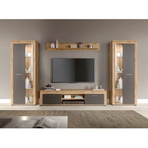 INOSIGN Aosta 310cm Wotan Eiche Nachbildung Wohnzimmer-Set INOSIGN Aosta 310cm Wotan Eiche Nachbildung Wohnzimmer-Set