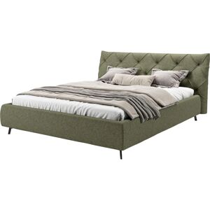 Leonique Elloree - Polsterbett mit Bouclé, Grün, 180x220cm - Bett Leonique Elloree - Polsterbett mit Bouclé, Grün, 180x220cm - Bett