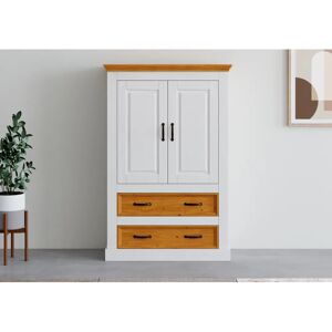 Home AFFICARE Selma Weiß Holzkleiderschrank - Wäsche- & Kleiderschrank Home AFFICARE Selma Weiß Holzkleiderschrank - Wäsche- & Kleiderschrank