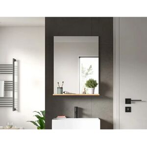 INOSIGN Siena Badezimmer Spiegel - Ablage, Hochwertiges Spiegelglas, Braun Eiche INOSIGN Siena Badezimmer Spiegel - Ablage, Hochwertiges Spiegelglas, Braun Eiche