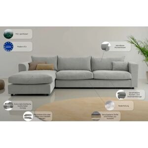 LEGER HOME BY LENA GERCKE Avelina Taupe Sofa - Sofas LEGER HOME BY LENA GERCKE Avelina Taupe Sofa - Sofas