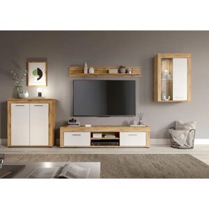 INOSIGN Aosta Wohnzimmer-Set - Hoch-, Lowboard, Wandregal & Vitrine INOSIGN Aosta Wohnzimmer-Set - Hoch-, Lowboard, Wandregal & Vitrine