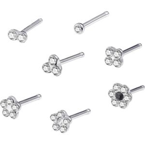 FIRETTI Edelstahl Blumen Nasenpiercing-Set - Nasenpiercing-Set FIRETTI Edelstahl Blumen Nasenpiercing-Set - Nasenpiercing-Set