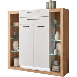 INOSIGN Brixen Moderner Eiche Evoke Weiß Highboard - Stauraum INOSIGN Brixen Moderner Eiche Evoke Weiß Highboard - Stauraum