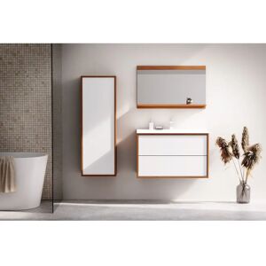 Welltime - 80cm - Braun - Eiche Weiß - Bathroom vanity Welltime - 80cm - Braun - Eiche Weiß - Bathroom vanity