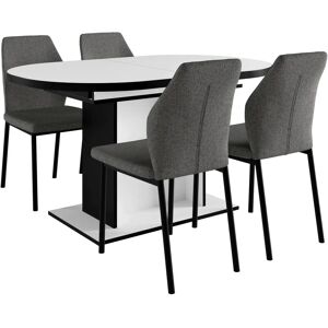 Home affaire Basel, Ausziehbare ovale Essgruppe - Sitzgruppe Home affaire Basel, Ausziehbare ovale Essgruppe - Sitzgruppe