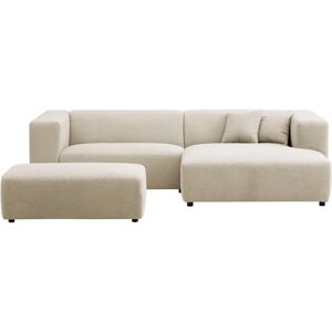 andas Nordic Interior BAKELS - hellbraun - L-Form Recamiere rechts - Sofa set andas Nordic Interior BAKELS - hellbraun - L-Form Recamiere rechts - Sofa set