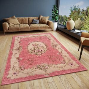 Hanse Home Asmaa Pink Rug - Oriental Vintage Indoor Floor Covering Hanse Home Asmaa Pink Rug - Oriental Vintage Indoor Floor Covering
