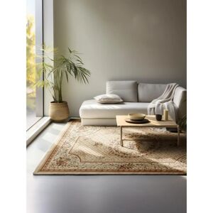 NORTHRUGS Adraskan Beige Rug - Durable, Machine-Woven Oriental Style - 80x120cm NORTHRUGS Adraskan Beige Rug - Durable, Machine-Woven Oriental Style - 80x120cm