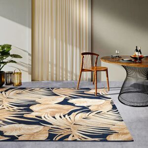 VILLEROY & BOCH Oktavie Outdoor Rug - Floral, Blue & Gold, 120x180cm VILLEROY & BOCH Oktavie Outdoor Rug - Floral, Blue & Gold, 120x180cm