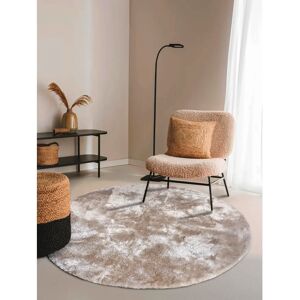 Elle Decoration Calida runder Hochflor-Teppich - 200cm, Beigefarben Elle Decoration Calida runder Hochflor-Teppich - 200cm, Beigefarben