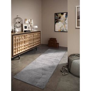 Tapis en Laine Ursule - Design 3D Géométrique - 80x250cm - Publicité Tapis en Laine Ursule - Design 3D Géométrique - 80x250cm - Publicité
