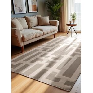 Elle Decoration Onyx Creme Grau Tapijt - Geometrisch, Machinaal geweven, Geschikt voor vloerverwarming Elle Decoration Onyx Creme Grau Tapijt - Geometrisch, Machinaal geweven, Geschikt voor vloerverwarming
