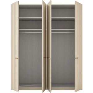 Musterring Isabelle Beige Kleiderschrank - 4 Türen, Lamellen, 216cm Musterring Isabelle Beige Kleiderschrank - 4 Türen, Lamellen, 216cm