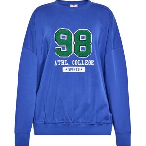 Mymo Koningsblau Sweatshirt - Sportieve Look Mymo Koningsblau Sweatshirt - Sportieve Look