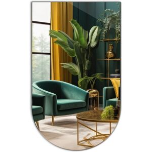 Grand Miroir Arqué Coloray - Mural Semi-Oval Décoratif - Miroir - Publicité Grand Miroir Arqué Coloray - Mural Semi-Oval Décoratif - Miroir - Publicité