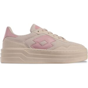 Lotto Bold Zand Donkerroze Sportieve Sneaker - Sneaker Lotto Bold Zand Donkerroze Sportieve Sneaker - Sneaker