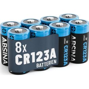 Absina CR123A Lithium Batterij 3V 1300mAh - Batterij Absina CR123A Lithium Batterij 3V 1300mAh - Batterij