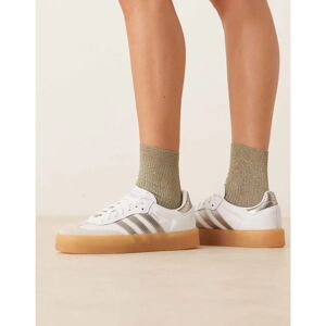 adidas Originals Sambae W Ftw White/ Silver Metallic/ Gum Turnschuhe - Turnschuhe adidas Originals Sambae W Ftw White/ Silver Metallic/ Gum Turnschuhe - Turnschuhe