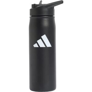 adidas Metall Trinkflasche mit Stroh 0,6 Liter - Schwarz adidas Metall Trinkflasche mit Stroh 0,6 Liter - Schwarz