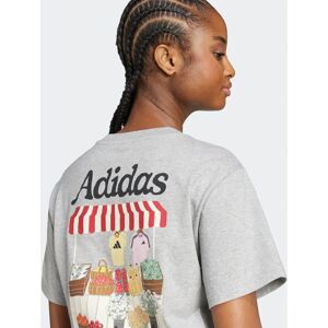 adidas Farmers Market Graphic T-Shirt - Womens - Grey adidas Farmers Market Graphic T-Shirt - Womens - Grey